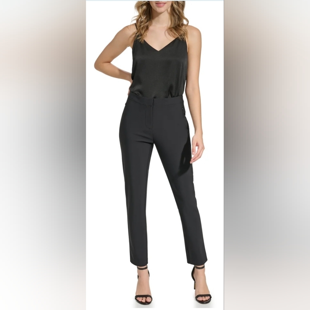 Nwt Calvin Klein Zipper Pockets  Slim Fit Pant Trouser Size 12
